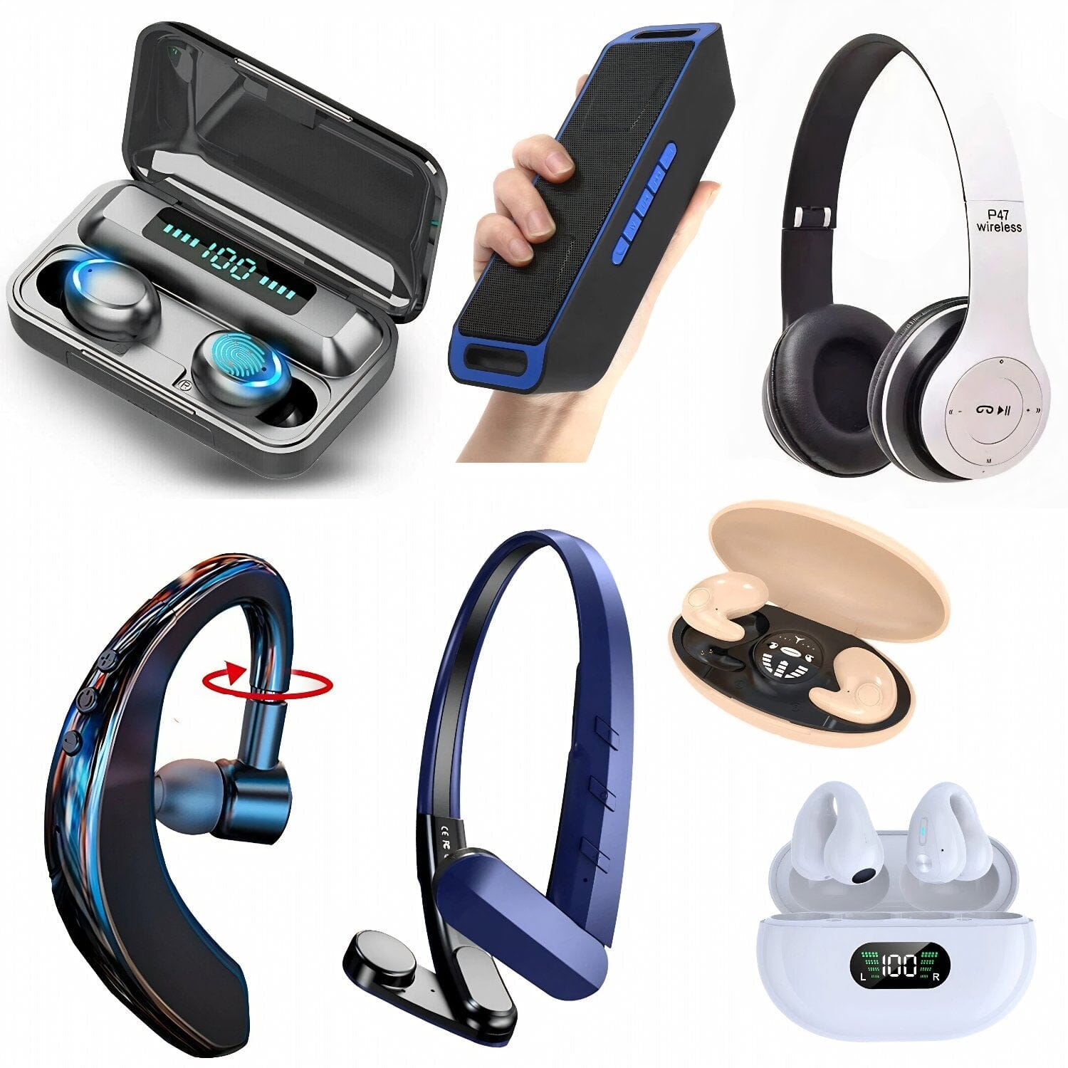 Bluetooth Headsets: Earbuds, Headphones & Wireless Speakers