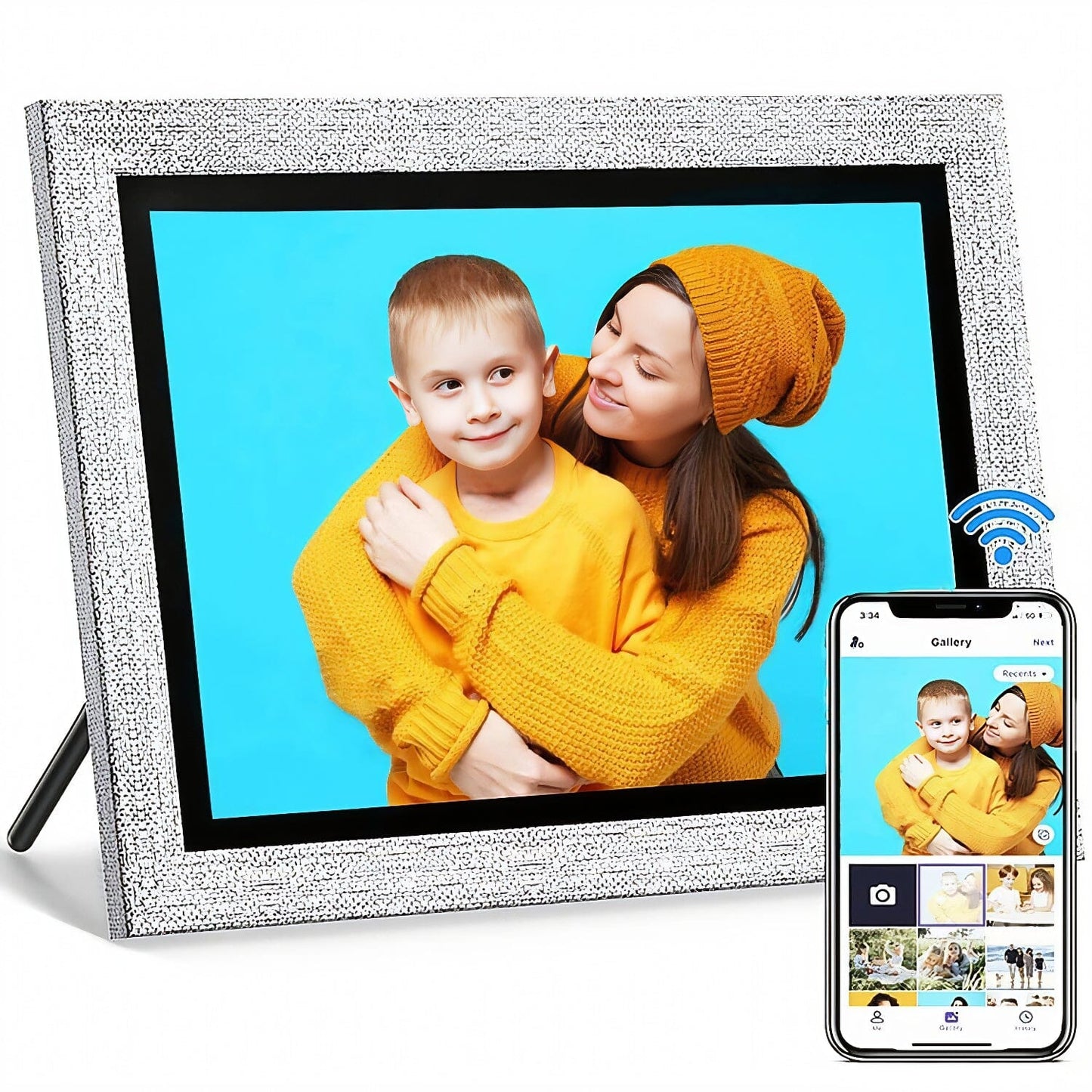 AISPro™ HD 10" Smart WiFi Digital Photo Frame: Video Player, Touch Screen, Alexa photo frame AISProHD™