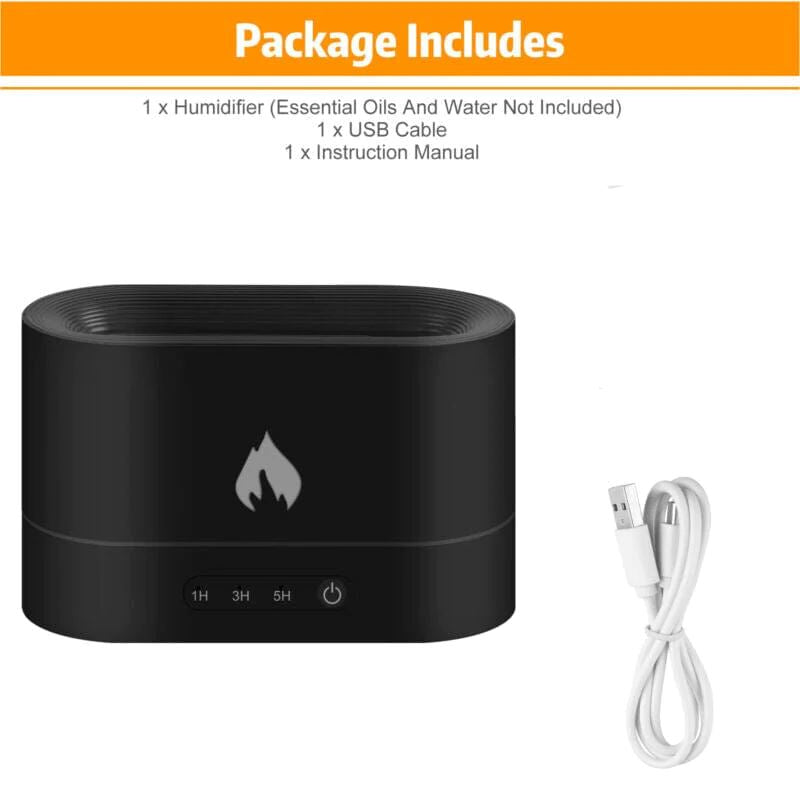 SMAXPro™ 250ml 3D Flame Mist Essential Oil Diffuser: Aroma Air Humidifier Decor flame mist diffuser SMAXPro™