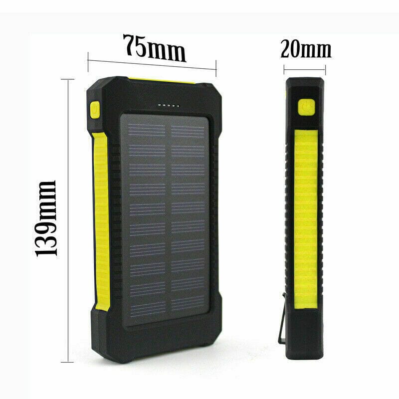 SMAXPro™ Portable Solar Power Bank: 30,000mAH, 2 USB Ports, Waterproof Cell Phone Charger power bank EliteDealsOutlet