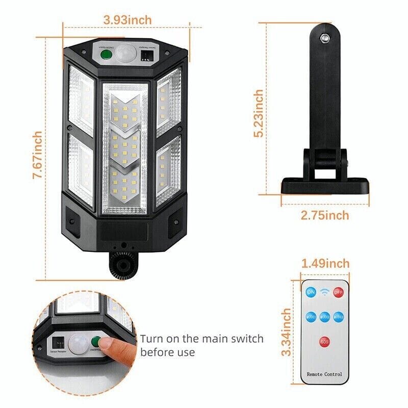 SMAXPro™ Solar Street Light: 43LED Super-Bright Commercial Outdoor Solar Wall Lamp solar street light SMAXPro™