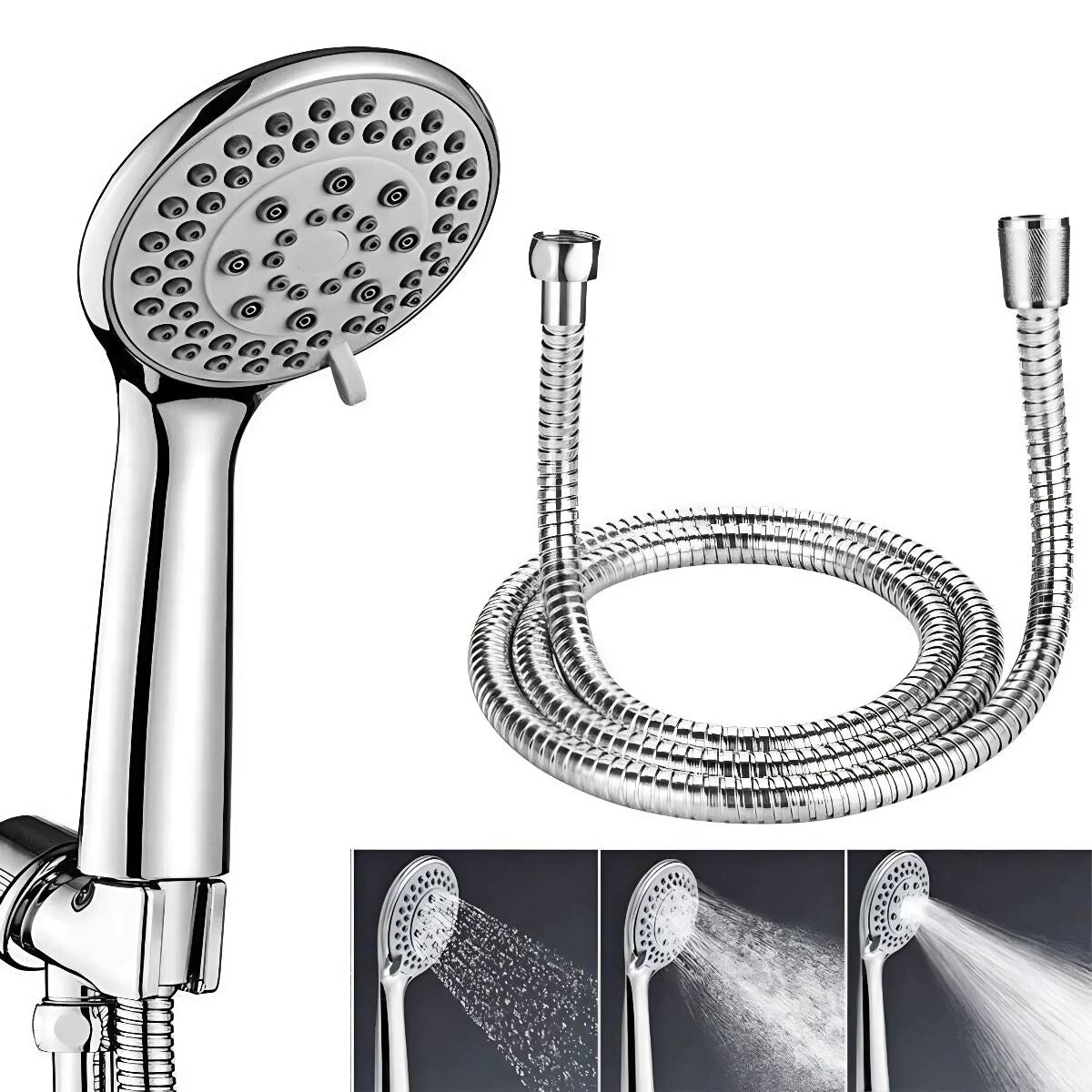 SPureMax™ Handheld Shower Head w/ 5ft Hose: 5 Spray Modes, High Pressure shower head SPureMax™ 