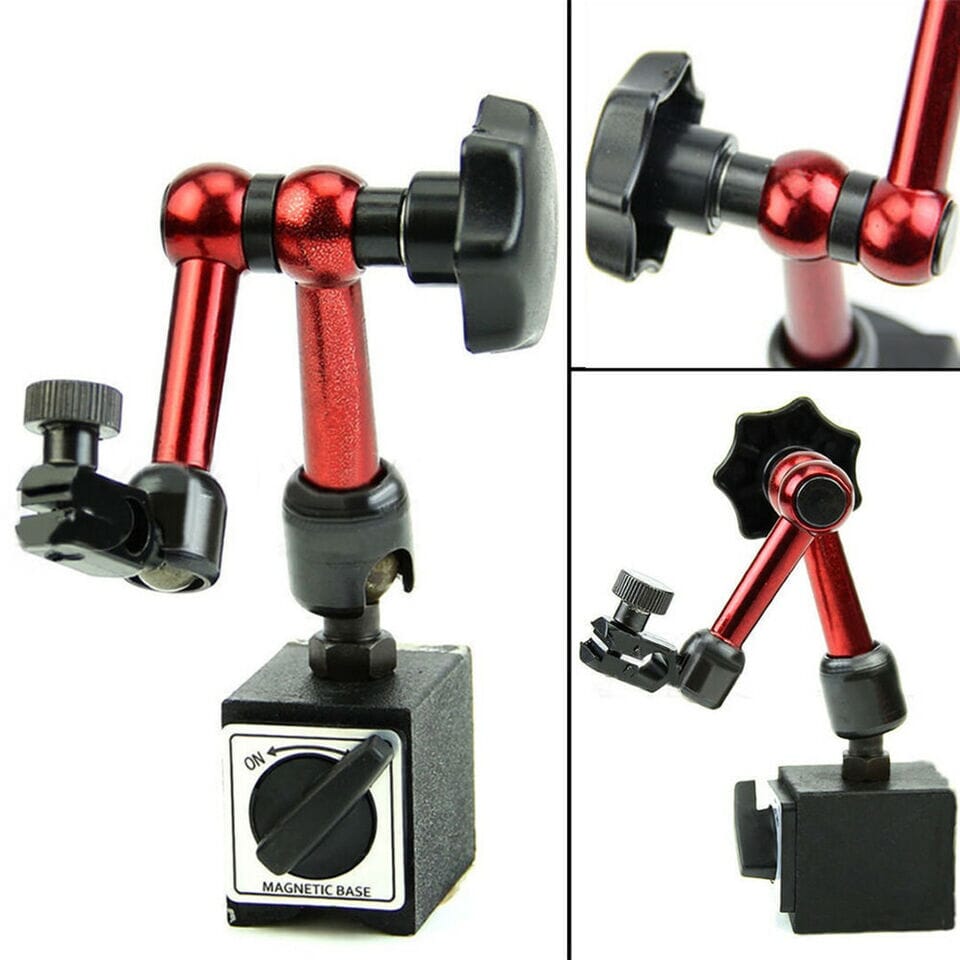 ACEPro™ Dial Test Indicator + Magnetic Base Holder: Accurate, 0.01mm, Universal, Metal dial test indicator ACEPro™