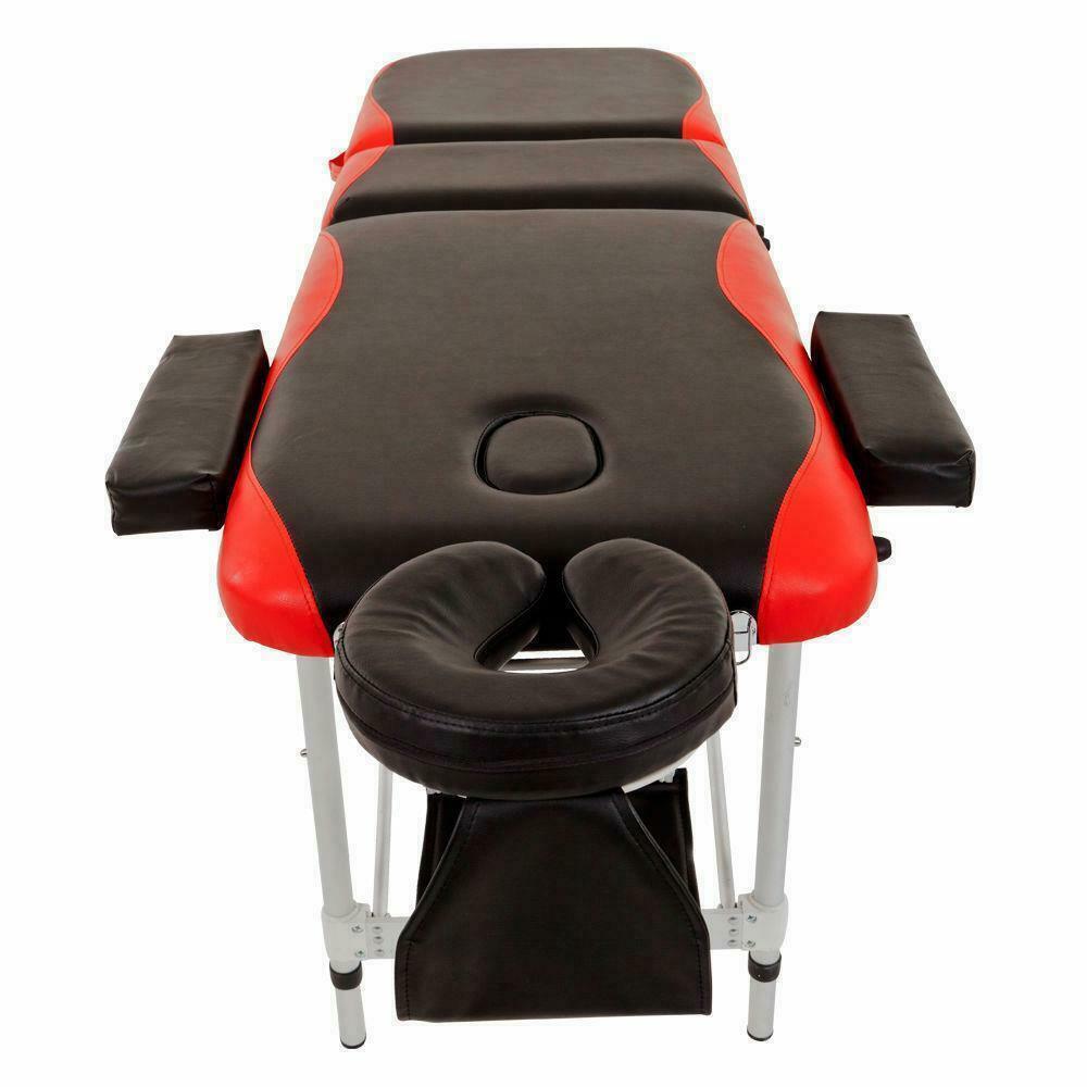 BMASSAGEX™ Adjustable 3-Fold 84" Massage Table | Portable Facial SPA Tattoo Bed, Aluminum massage table BMASSAGEX™