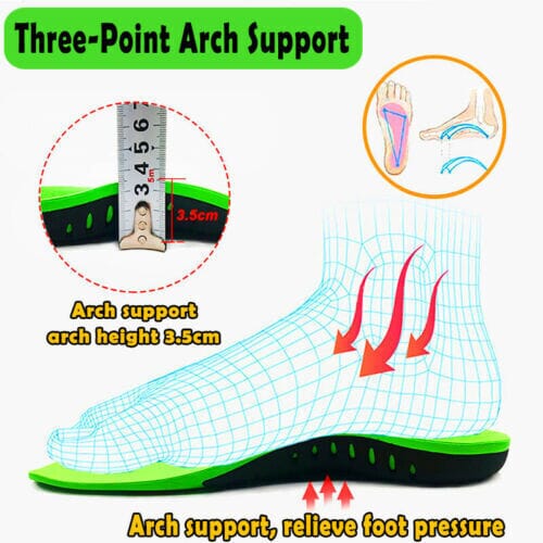 FlexVybe™ Orthotic Shoe Inserts: Sports, Arch Support Insoles, Plantar Fasciitis/Flat Feet orthotic insole FlexVybe™