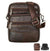 F&M™ Men's Leather Crossbody Messenger Satchel Small Shoulder Bag crossbody bag F&M™ Fashion Brown 