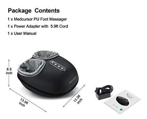 MEDCRX™ Shiatsu Full-Wrap Foot Massager w/ Heat | Air Compression, Deep Kneading Therapy foot massager MEDCRX™