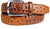 MRoyale™ Men's Faux Alligator Crocodile Skin Belt - Genuine Leather - Metal Buckle mens belts MRoyale™ Brown / Black M 