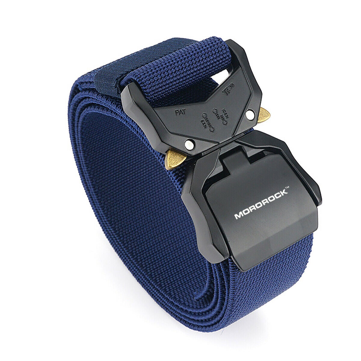 MROCKX™ Canvas Tactical Belt - Adjustable Metal Buckle | Survival Army Rigger Waistband tactical belt MROCKX™ Blue