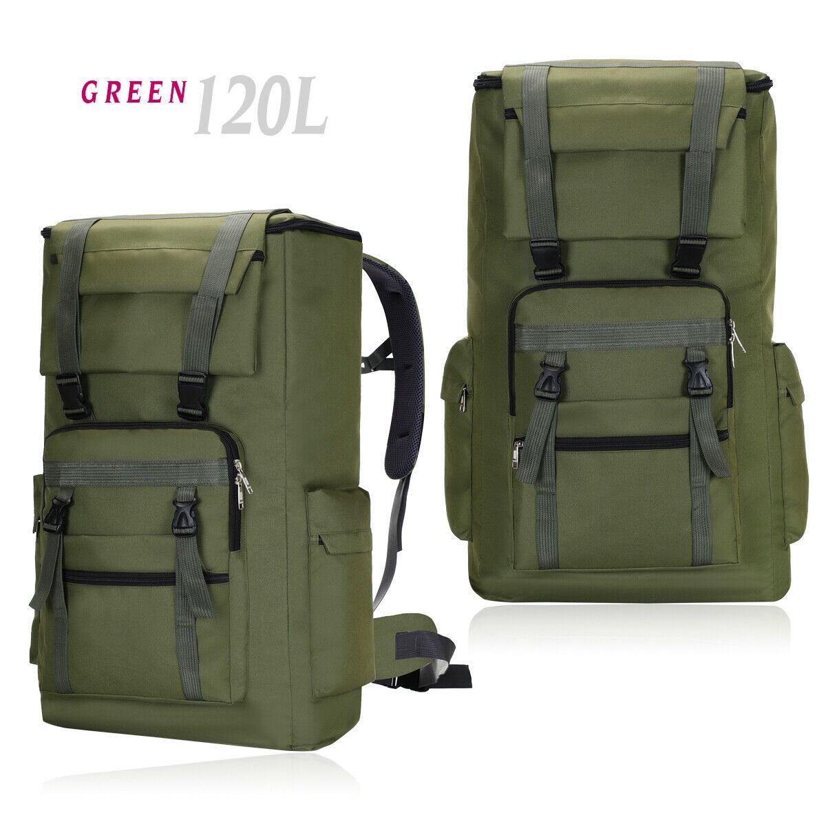 MROYALE™ 120L XL Tactical Outdoor Hiking Backpack | Supersize, MOLLE, Bug Out tactical bag MRoyale™ Green