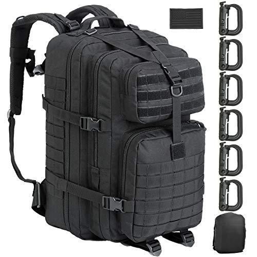 MROYALE™ 45L Tactical Outdoor Hiking Bag | 3 Day Bug Out Army MOLLE Backpack Rucksack Tactical Bag MRoyale™ Black