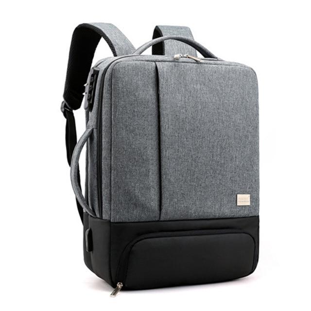 MROYALE™ Men's Anti-Theft Laptop Backpack w/ USB Charging Port + Shoe Storage Backpacks MRoyale™ Fashion Dark Gray