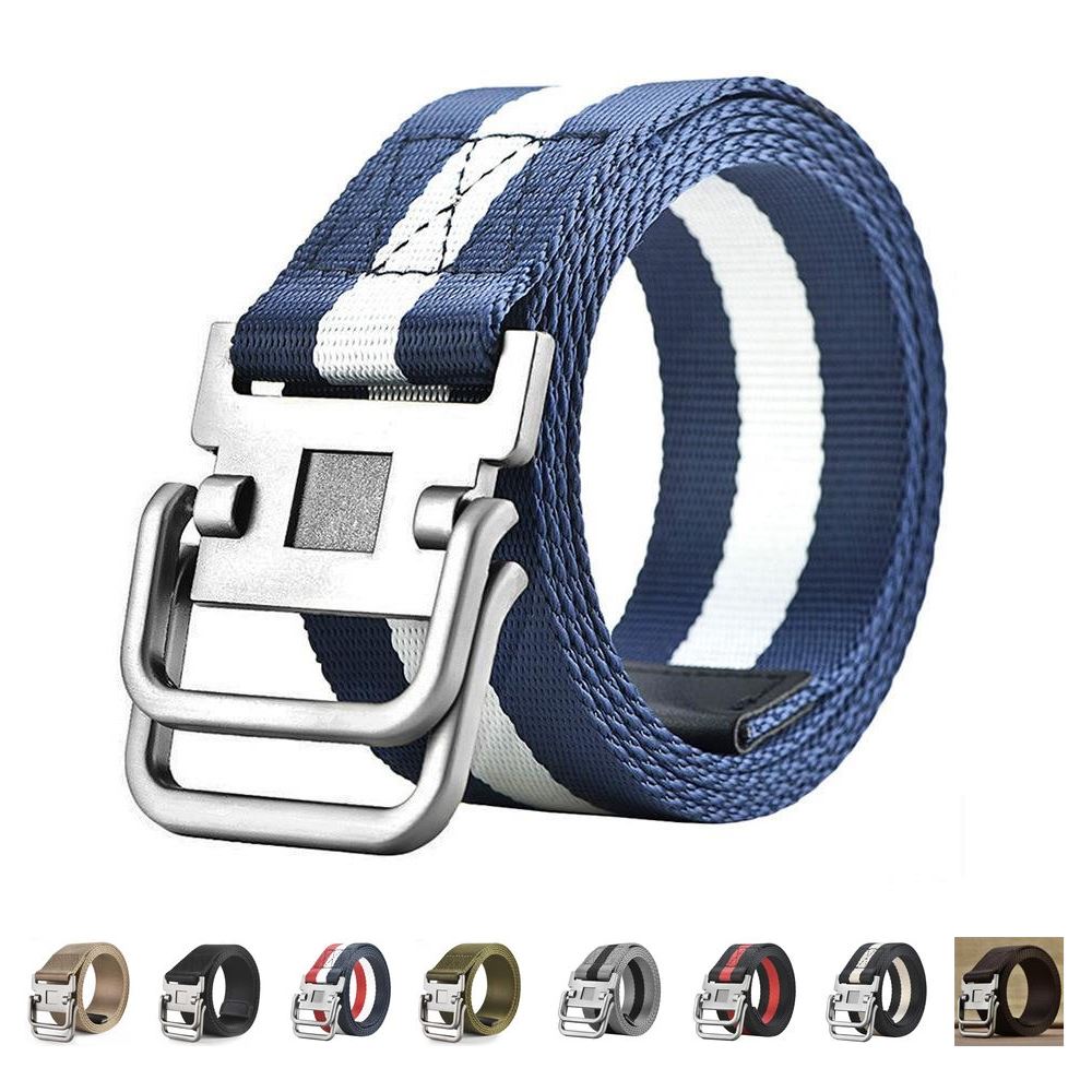 MROYALE™ Canvas Double Buckle Tactical Belt | Adjustable Survival Army Rigger Waistband tactical belt MRoyale™