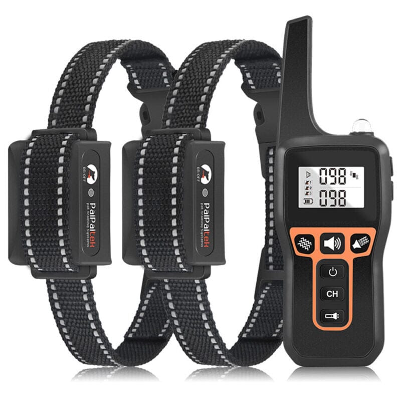 PPTekPro™ Remote Dog Shock Training Collar: 3280ft, Rechargeable, Waterproof LCD dog training collar PPTekPro™ 2 Collars