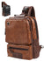 QCXPRO™ Men's Crossbody Sling Chest Bag - Faux Leather, iPad Tablet, USB Shoulder Bag sling chest bag QCXPRO™ Brown 