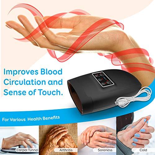 SLIFEPRO™ Wrist Hand Massager w/ Heat + Compression | Rechargeable USB, 6 Modes hand massager SLIFEPRO™
