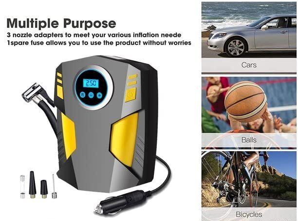 SMAXPlus™ Digital Tire Inflator: 150PSI/12V, Portable Electric Air Compressor/Inflator tire inflator SMAXPlus™