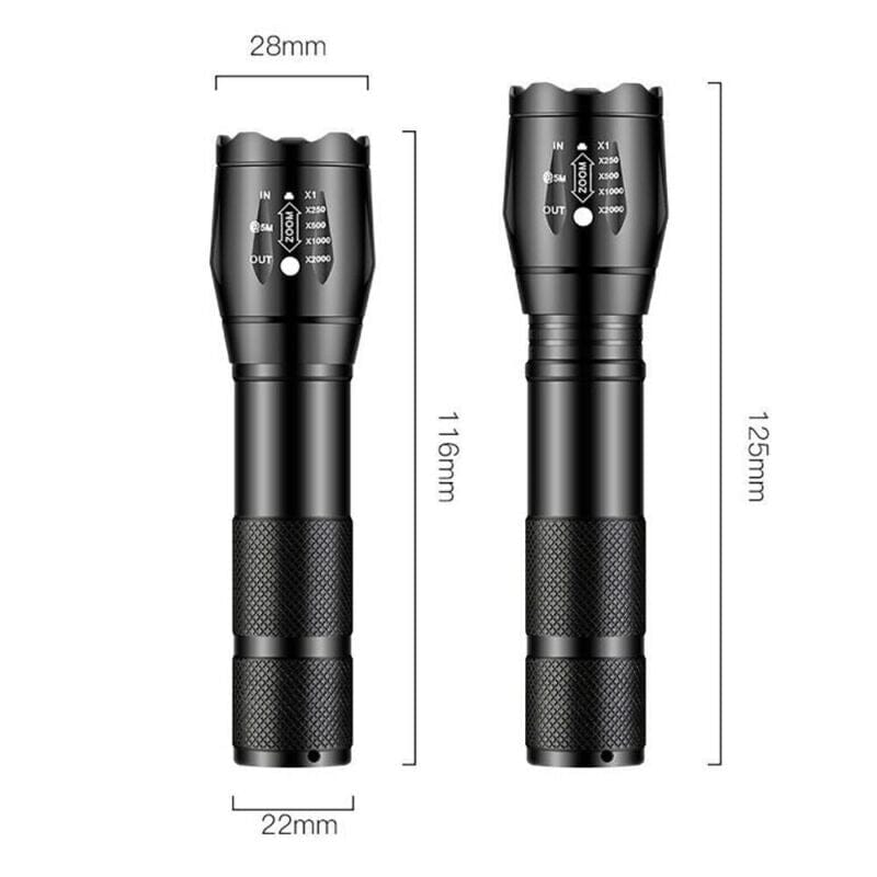 SMAXPro™ 3pk Tactical LED Zoomable Flashlights: Super Bright, 5 Modes, Waterproof tactical flashlight SMAXPro™