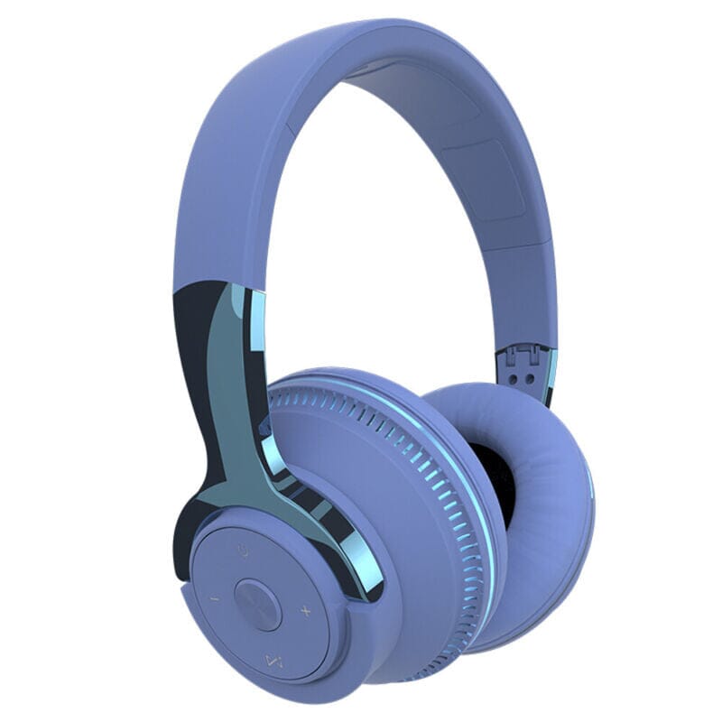 SMAXPro™ Bluetooth Headphones: LED Over Ear Headset, Stereo Bass, Noise Cancel headphones SMAXPro™ Blue 