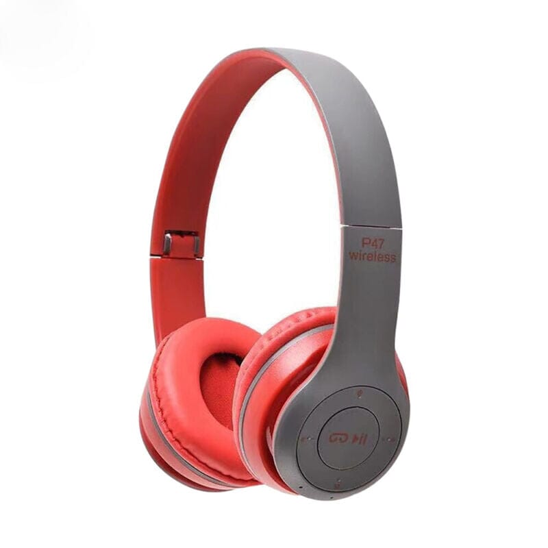 SMAXPro™ Foldable Bluetooth Headphones: Super Bass Deep Wireless/Wired Headset bluetooth headphones SMAXPro™ Red