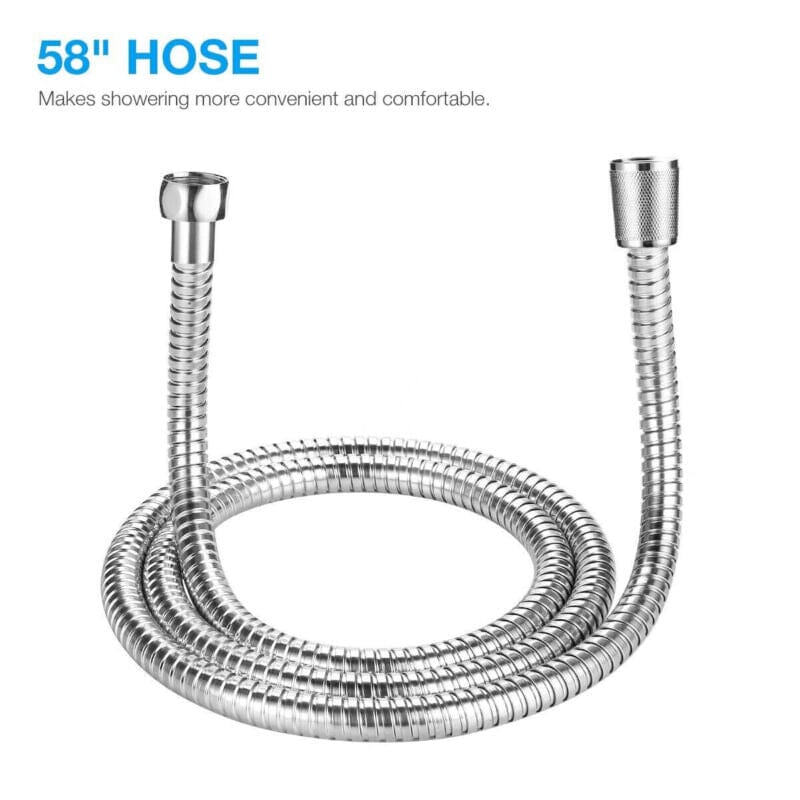 SPureMax™ Handheld Shower Head w/ 5ft Hose: 5 Spray Modes, High Pressure shower head SPureMax™