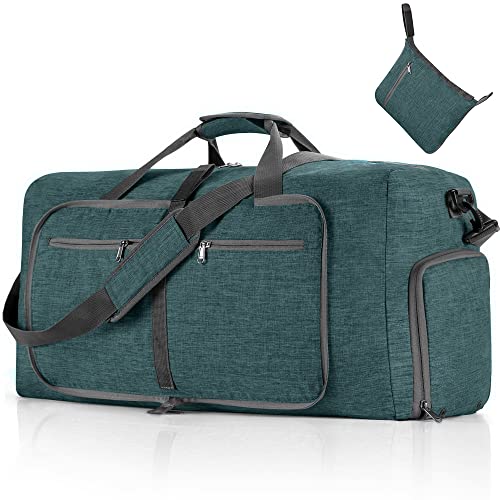 VMFashion™ Foldable 65L Travel Duffle Bag w/ Shoe Compartment - Men's Portable Weekender Duffle Travel Bag VMFashion™ Green