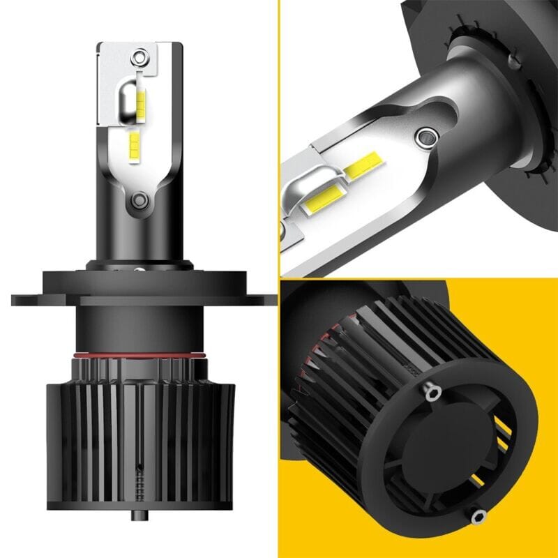 AUXPro™ H4 LED Headlight Bulbs: 9003 Hi-Low Beam, 6000K Conversion Kit CANBus led headlight bulbs AUXPro™ 