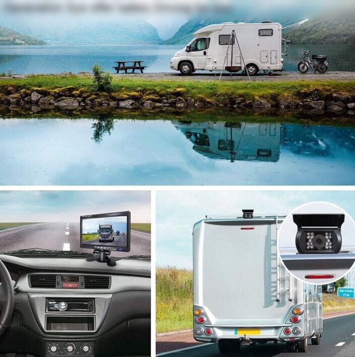 DVProHD™ Car/RV Rear View Camera + 7" Monitor: HD Backup Reverse Cam, Night Vision Waterproof car rear view camera DVProHD™ 