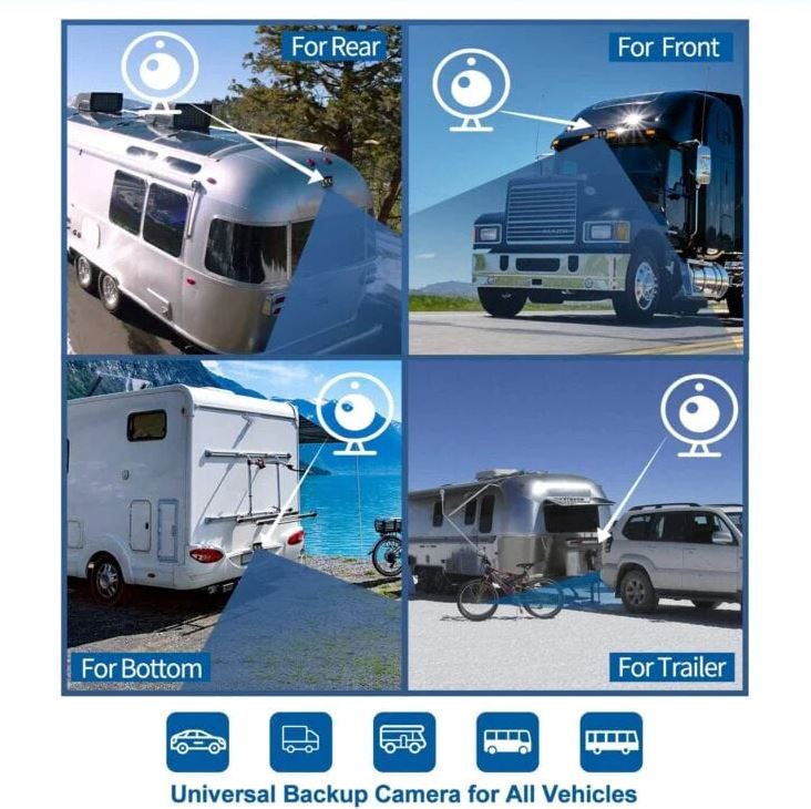 DVProHD™ Car/RV Rear View Camera + 7&quot; Monitor: HD Backup Reverse Cam, Night Vision Waterproof car rear view camera DVProHD™ 