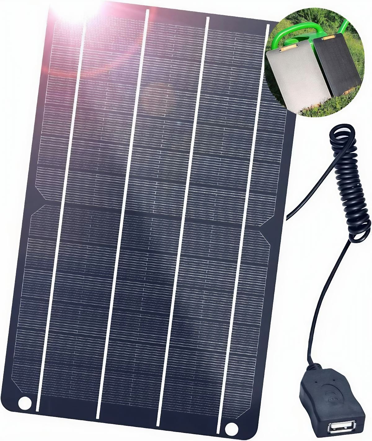 FXSolar™ Mini Solar Panel: 6W/5V, Outdoor USB Battery Charger, Camera/Phone Solar Panels FXSolar™ 