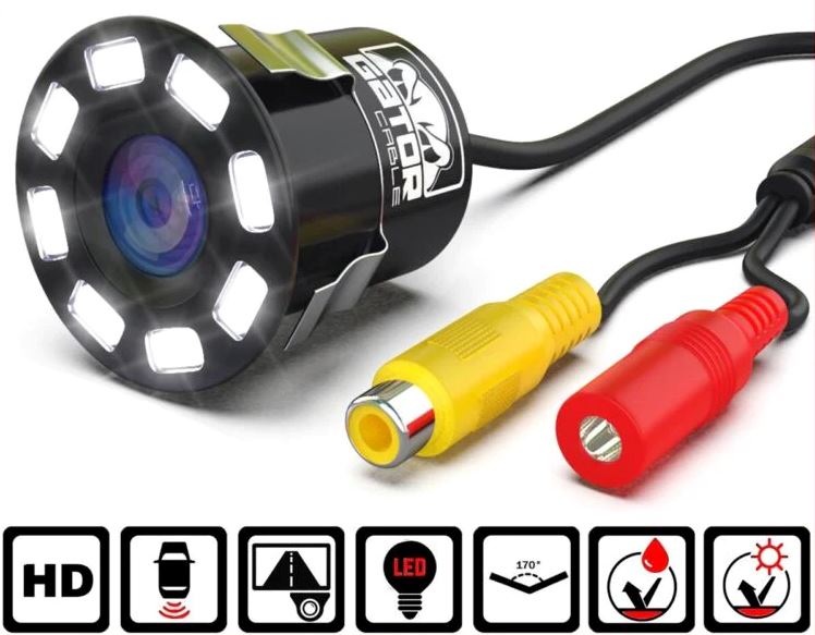 GatorXPro™ Car Rear View Reverse Camera: 170° HD, 8LED Backup Parking Cam, Night Vision car rear view camera GatorXPro™ 