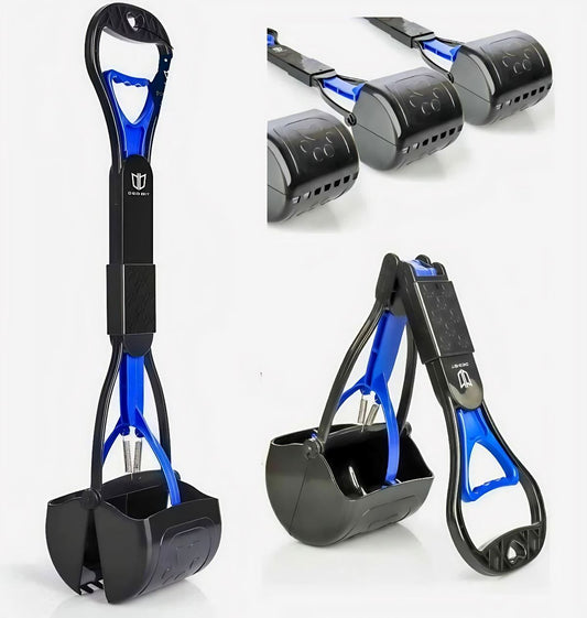 GBitX™ Foldable Dog Pooper Scooper w/ Handle: Non-Breakable Pet Long Waste Picker pooper scooper GBitX™ 
