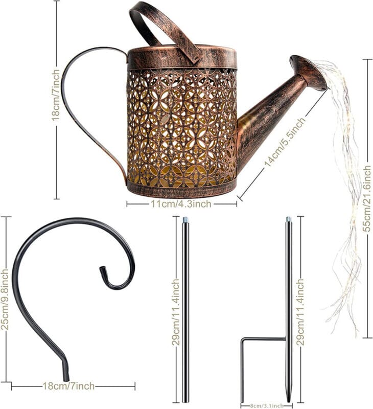 GoodVybe™ Solar LED Watering Can Light: Outdoor Kettle Art, Garden Lamp Decor GoodVybe™ 