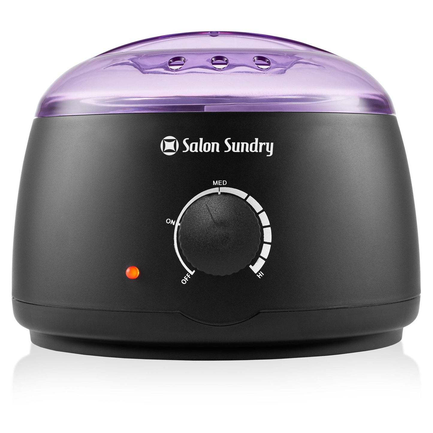 SalonXPro™ Wax Warmer Heater Pot: Hair Removal, Depilatory Portable Waxing Machine SalonXPro™ Black w Purple Lid 