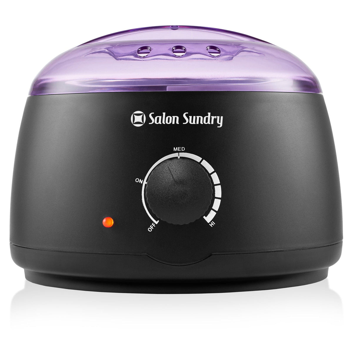 SalonXPro™ Wax Warmer Heater Pot: Hair Removal, Depilatory Portable Waxing Machine SalonXPro™ Black w Purple Lid 
