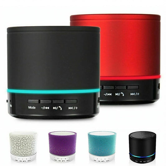 SMAXLUMINOUS™ Light Up Mini Portable Bluetooth Speaker LOUD Stereo Bass USB/UTF/AUX + Mic bluetooth speakers SMAXLUMINOUS™ Black 