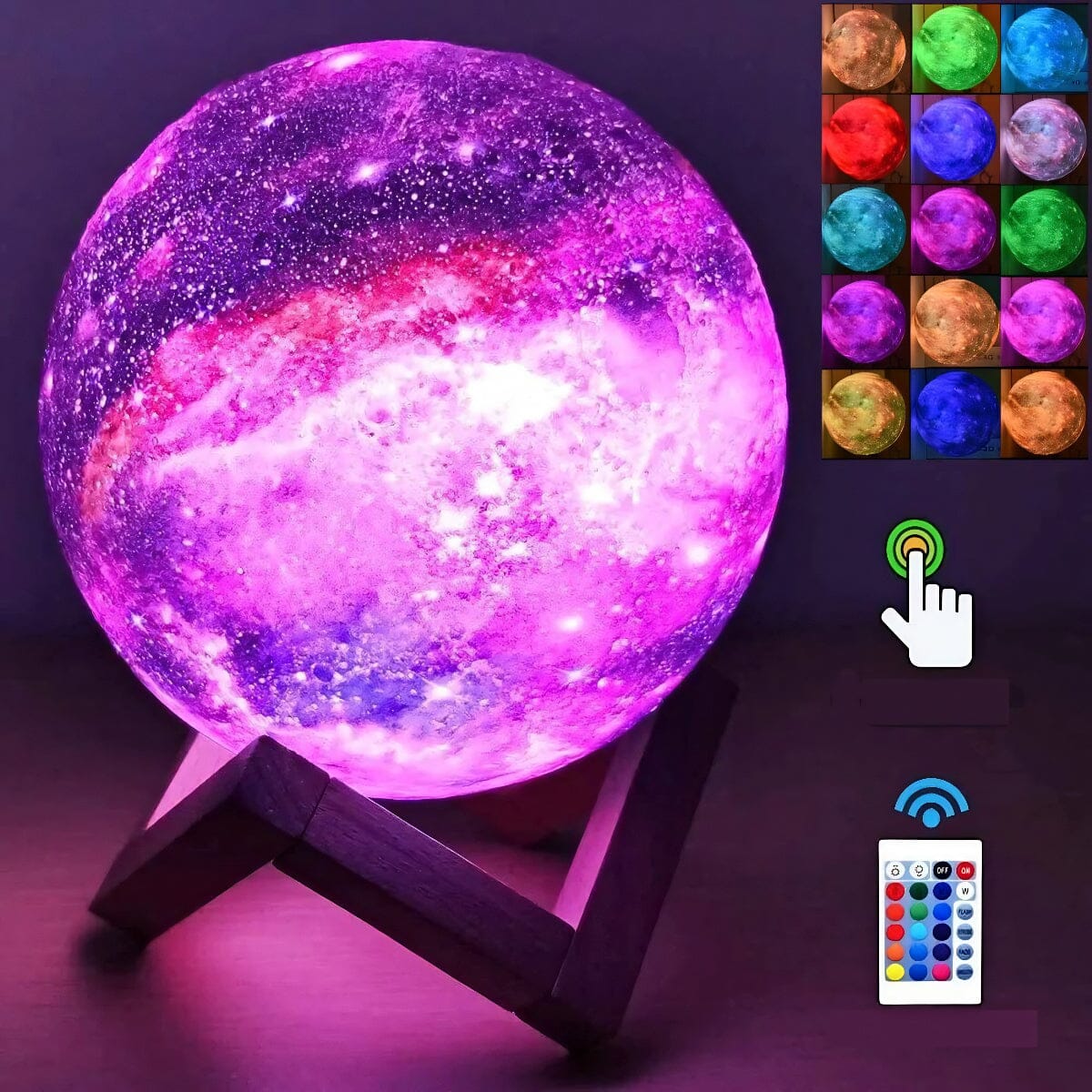 SMAXPlus™ 3D Moon Lamp: LED Galaxy Moon Night Light, Star Lamp galaxy projector SMAXPlus™ 20cm 7.8inch 