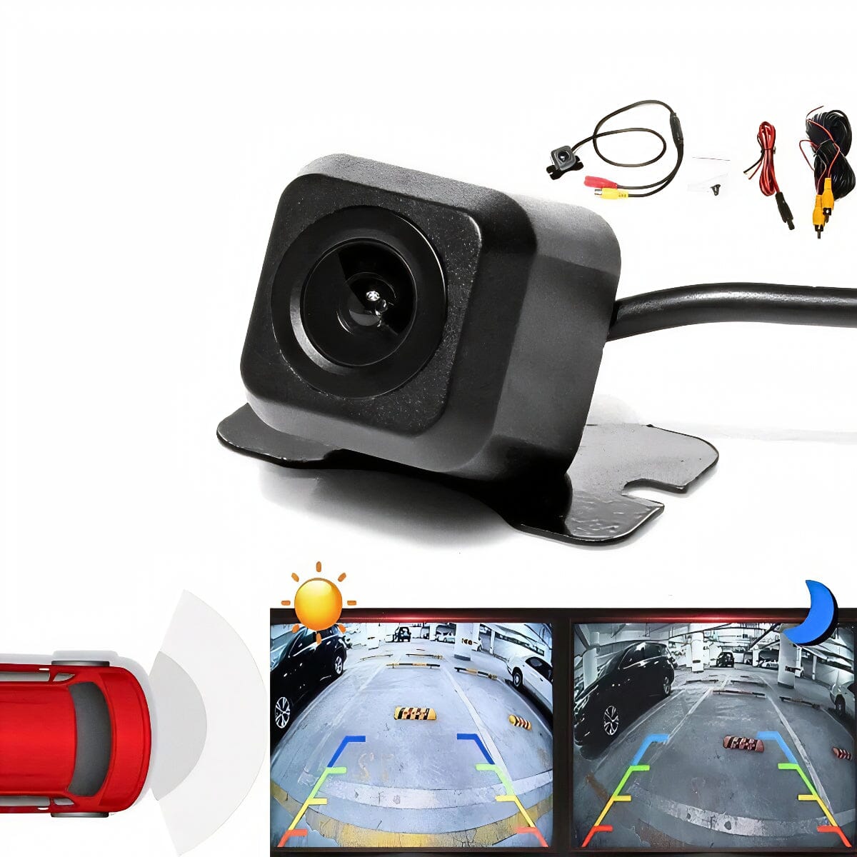 SMAXPlus™ Car Rear View Reverse Camera: 170° HD Backup Parking Cam, Night Vision, Waterproof car rear view camera SMAXPlus™ 