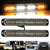 SMAXPro™ 24LED Strobe Light Bars (2x) - Amber/White, Warning Hazard, Flashing Beacon strobe light bar SMAXPro™ 
