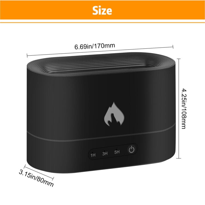 SMAXPro™ 250ml 3D Flame Mist Essential Oil Diffuser: Aroma Air Humidifier Decor flame mist diffuser SMAXPro™ 