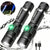 SMAXPro™ 2pk Tactical LED Rechargeable Flashlights: Super Bright, Zoomable, Waterproof tactical flashlight SMAXPro™ 
