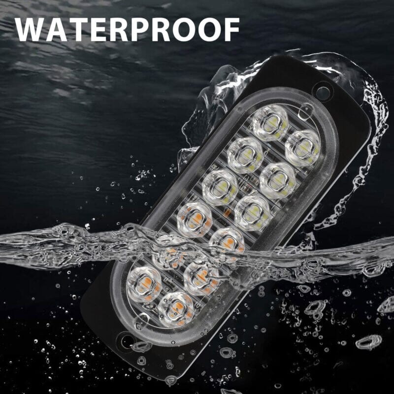 SMAXPro™ 4x 12LED Strobe Light Bars - Amber/White, Warning Hazard, Flashing Beacon strobe light bar SMAXPro™ 