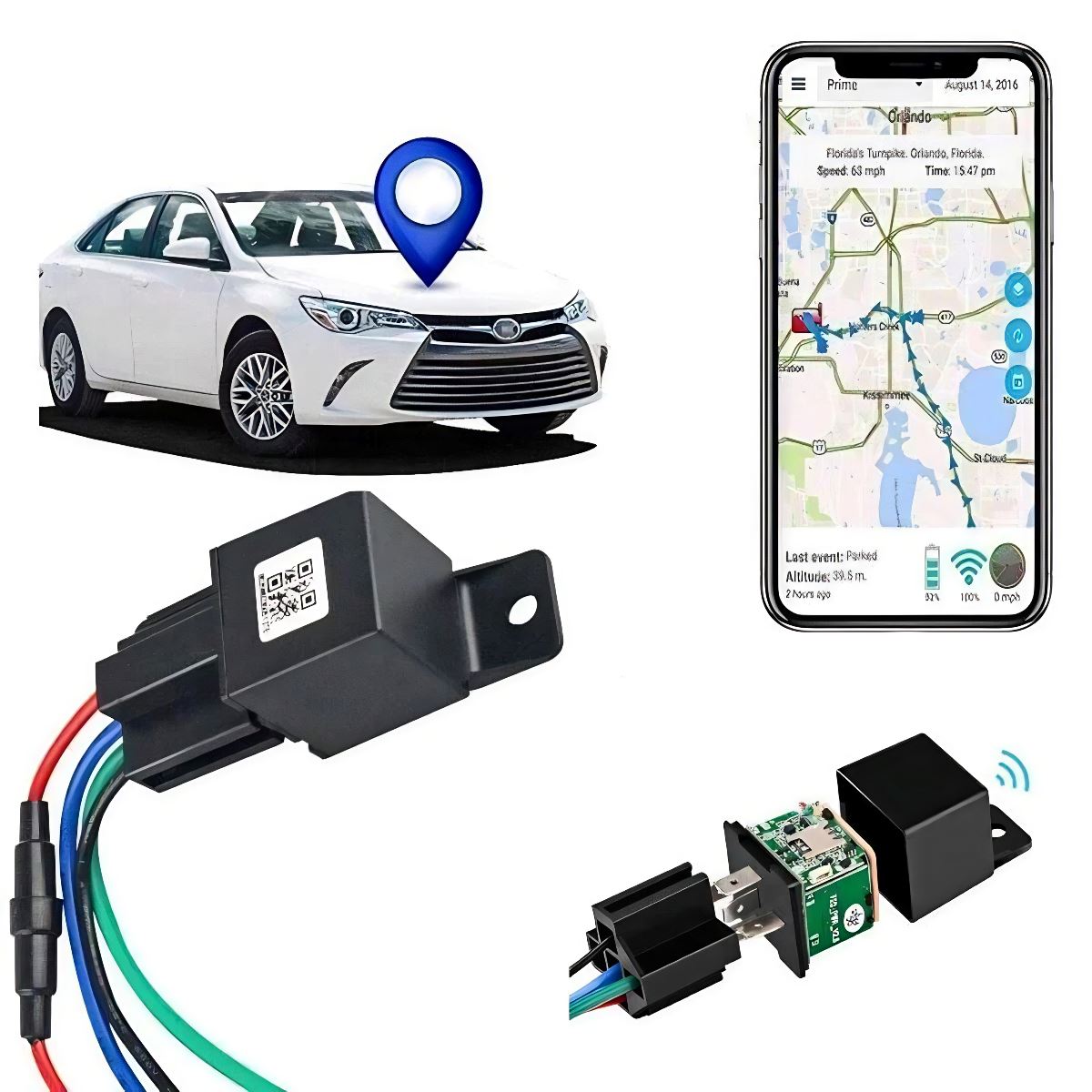 SMAXPro™ Car GPS Tracker + Anti-Theft: Real-time Locator, GPRS/GSM, Remote Cut Fuel gps tracker SMAXPro™ 