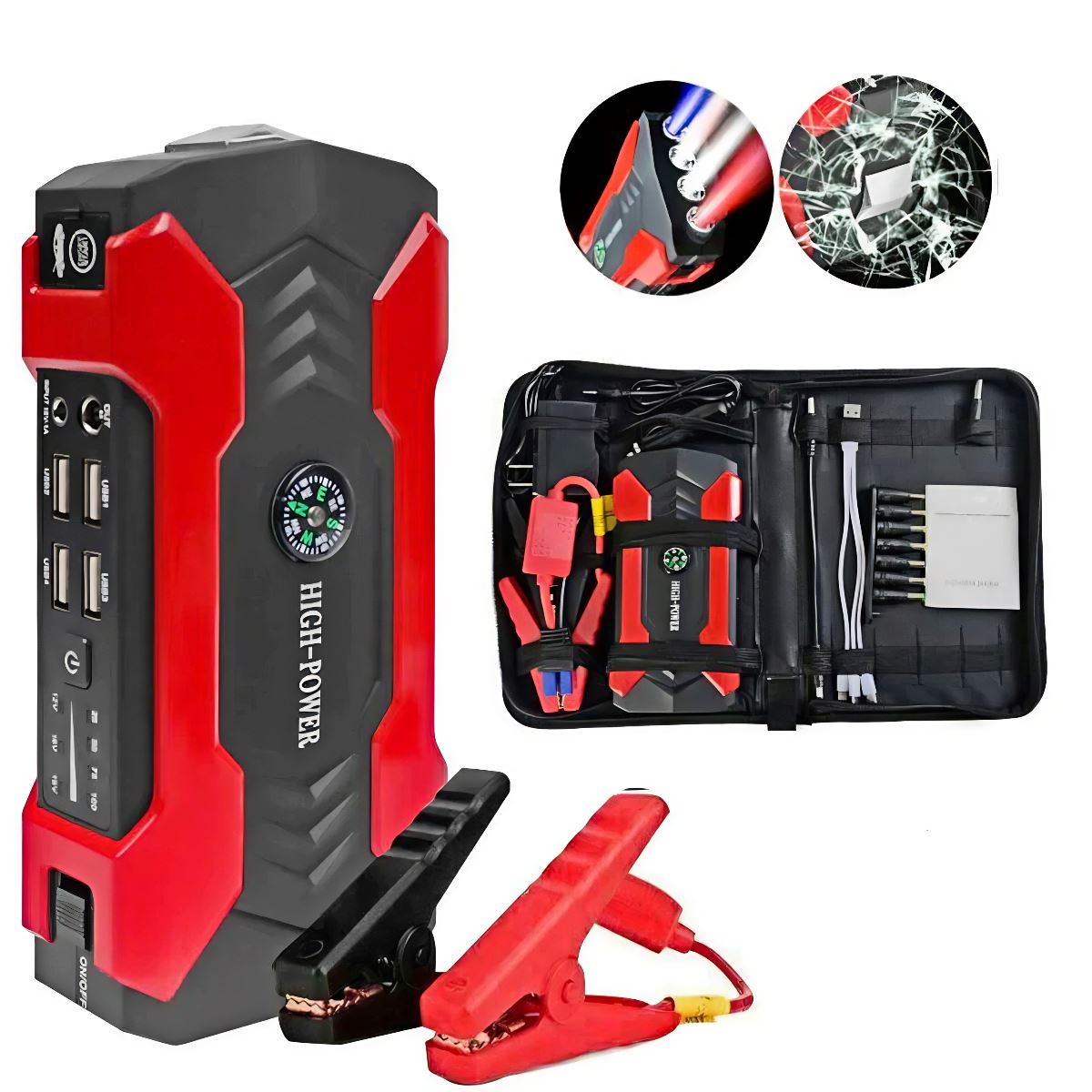SMAXPro™ Car Jump Starter: 99800mAh Power Bank, Booster, Battery Charger Car Jump Starter SMAXPro™ 