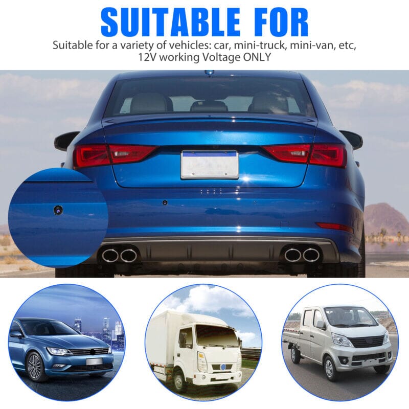 SMAXPro™ Car Rear View Backup Camera: 170° HD Backup Reverse Cam, Night Vision, Waterproof car rear view camera SMAXPro™ 