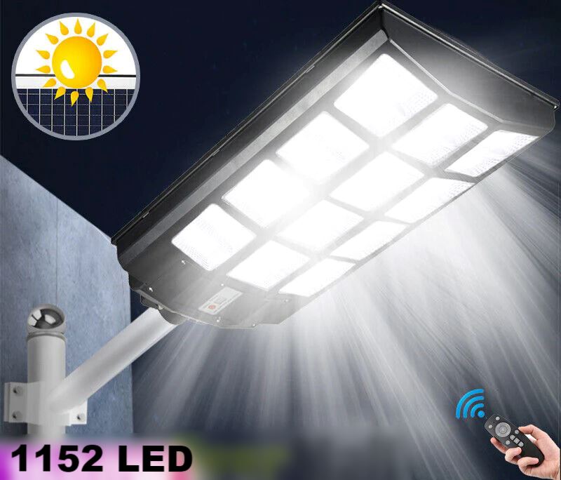SMAXPro™ Commercial Solar Street Light + Pole/Remote: 1600W, 1152 LED Solar Wall Lamp solar street light SMAXPro™ 