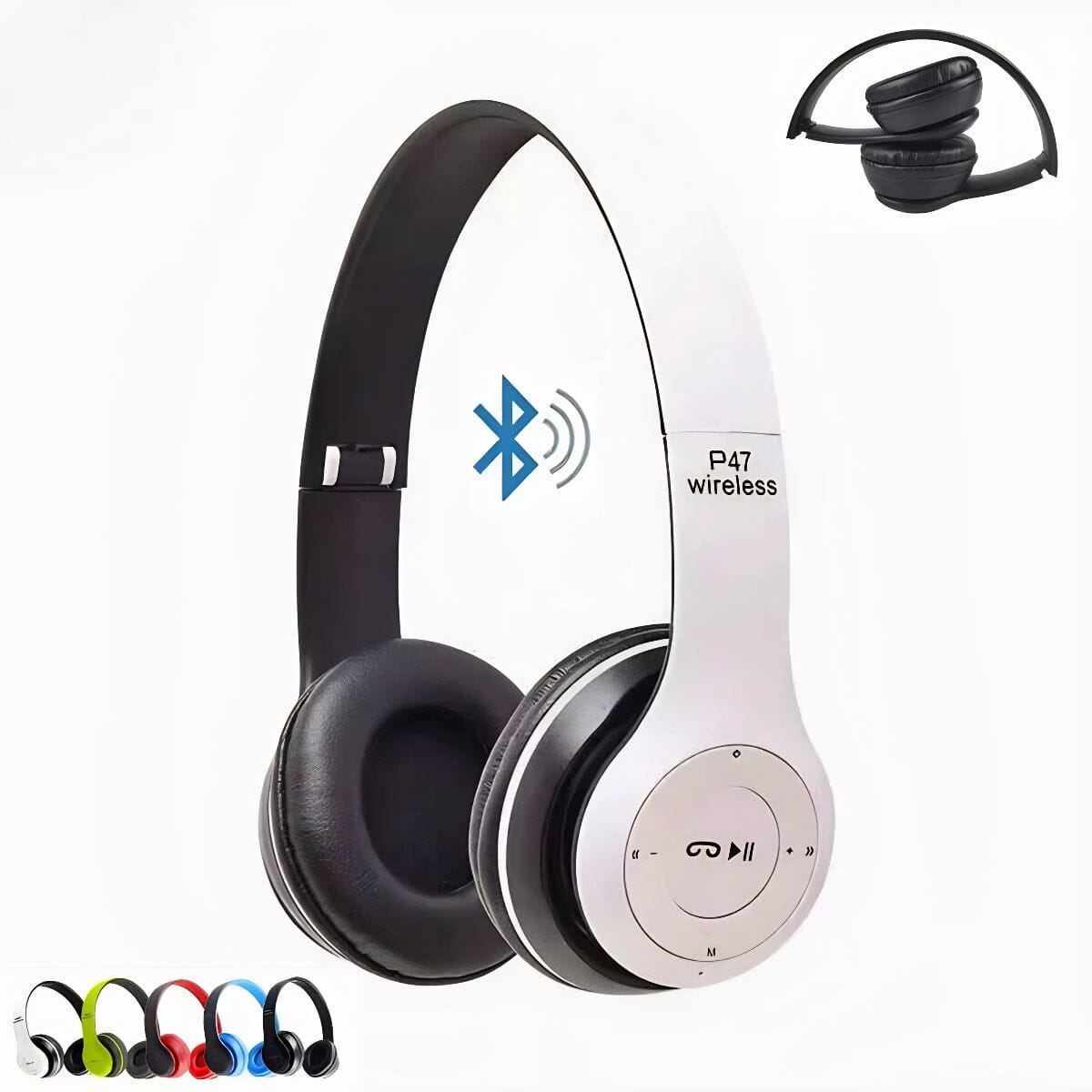 SMAXPro™ Foldable On-Ear Bluetooth Headphones w/ Mic: Super Bass Deep, Lightweight, Over Ear Wireless/Wired Headset bluetooth headphones SMAXPro™ 