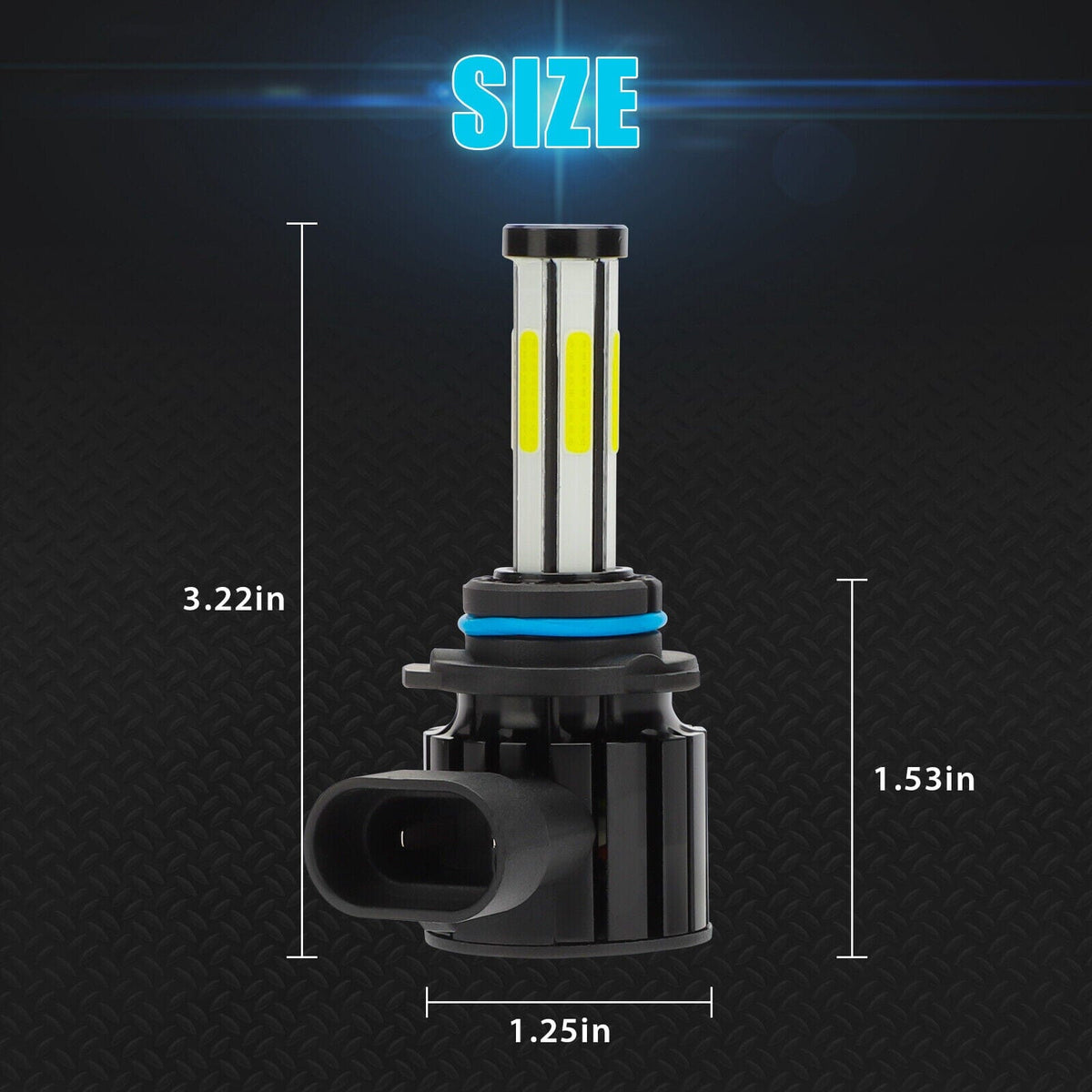 SMAXPro™ HIR2 LED Headlight Bulbs Kit: 9012, 6-sides, Hi-Low Beam, 6500K XBright car headlights SMAXPro™ 