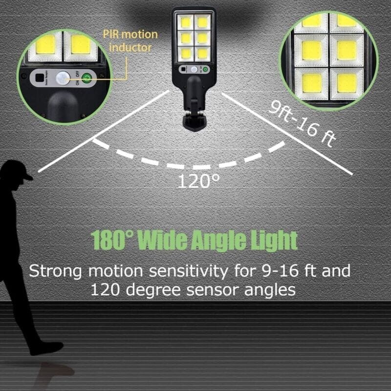 SMAXPro™ LED Solar Light: Bright 3-Modes, Motion Sensor, Outdoor Flood Street Lamp SMAXPro™ 