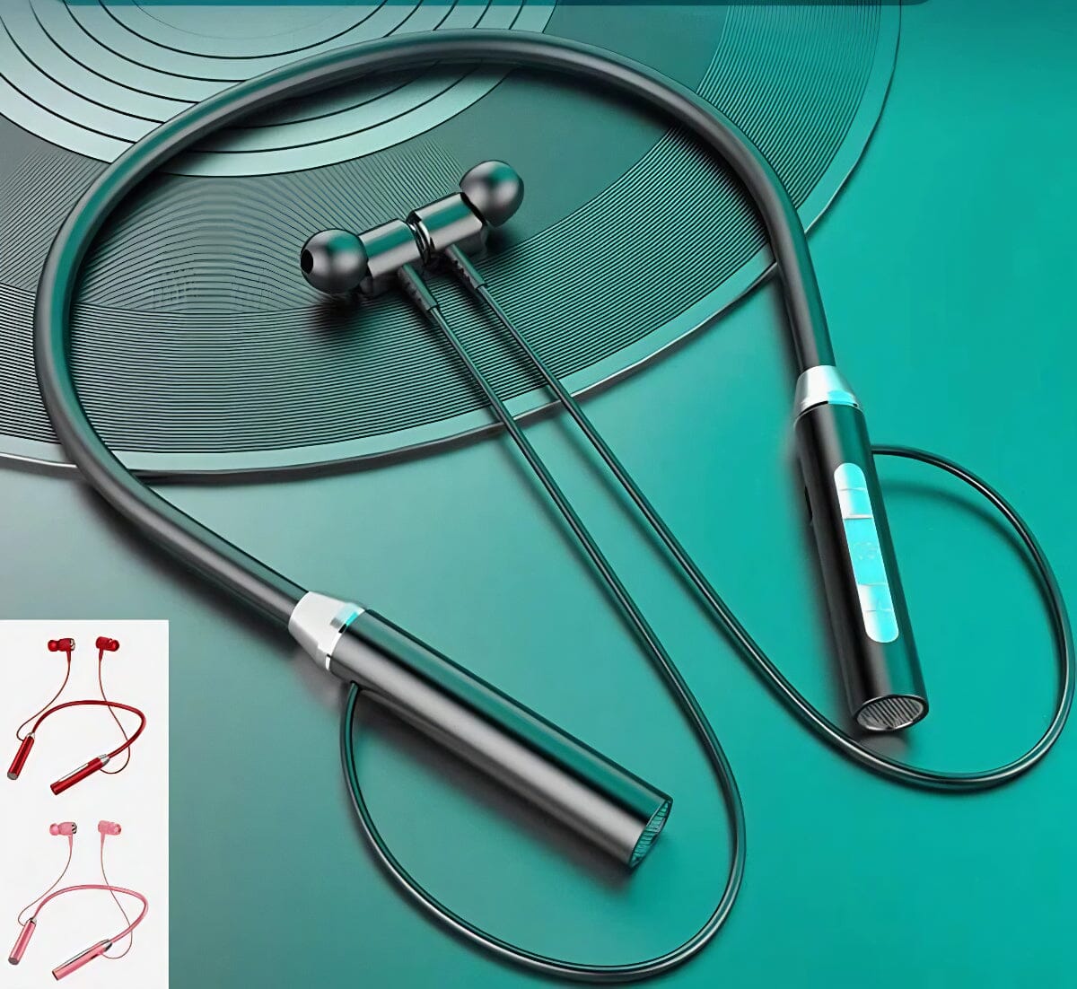 SMAXPro™ Neckband Bluetooth Earbuds: Mic Headset Wireless Earphones bluetooth earbuds SMAXPro™ Black 